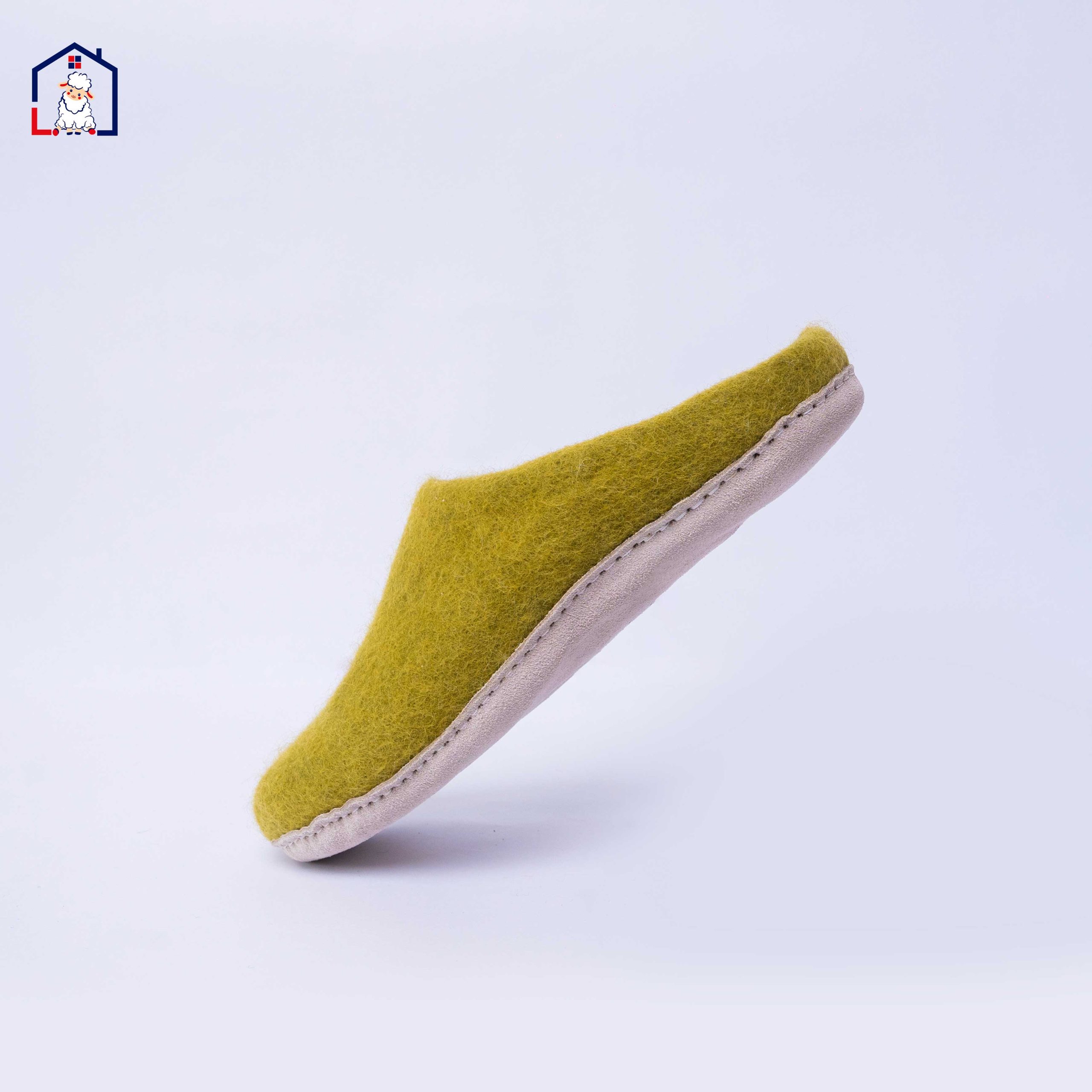 High Quality Green Felt Slipper