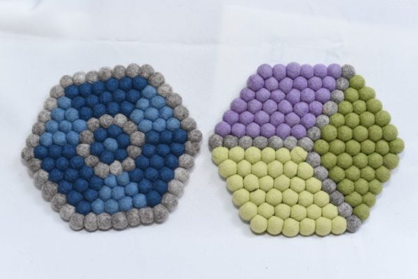Hexagon Felt Ball Pot Mat