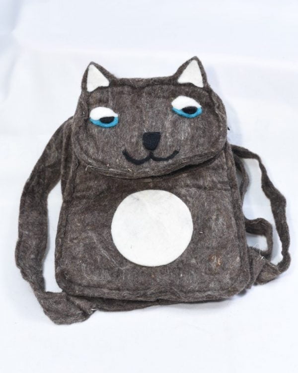 Cat Kids Felt Bag