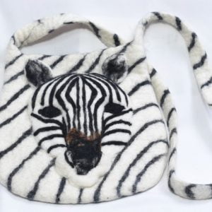 Zebra Head Felts Bag