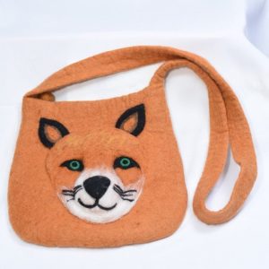 Fox Head Felt Bag