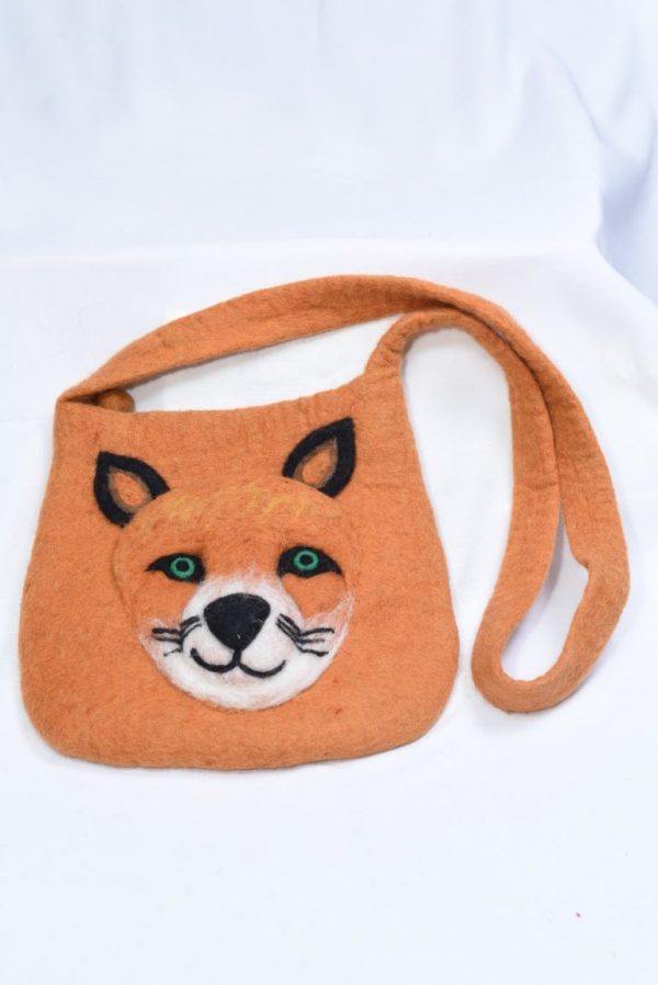 Fox Head Felt Bag