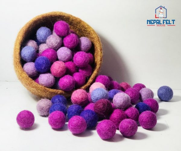 High Quality Purple Felt Balls Wholesale