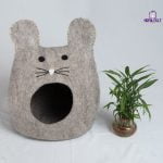 Mouse design felt cat house