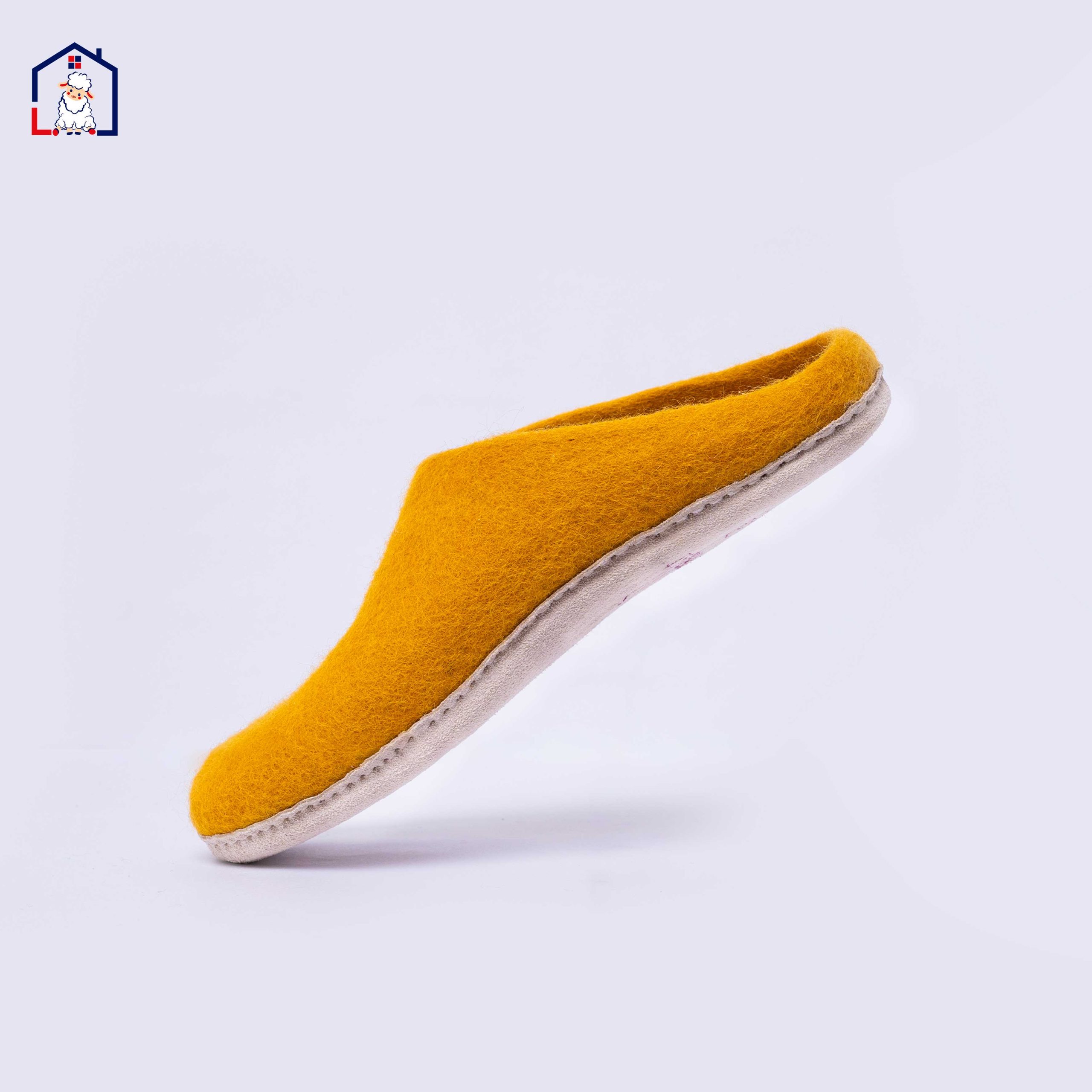 Yellow Felt Slipper