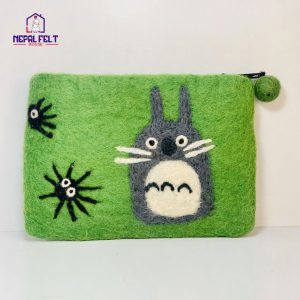 Mouse Design Needle Felt Purse