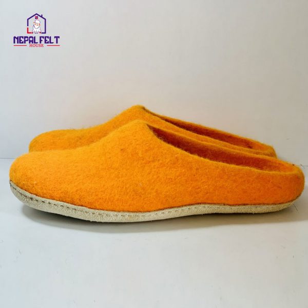 Orange Felt Shoe