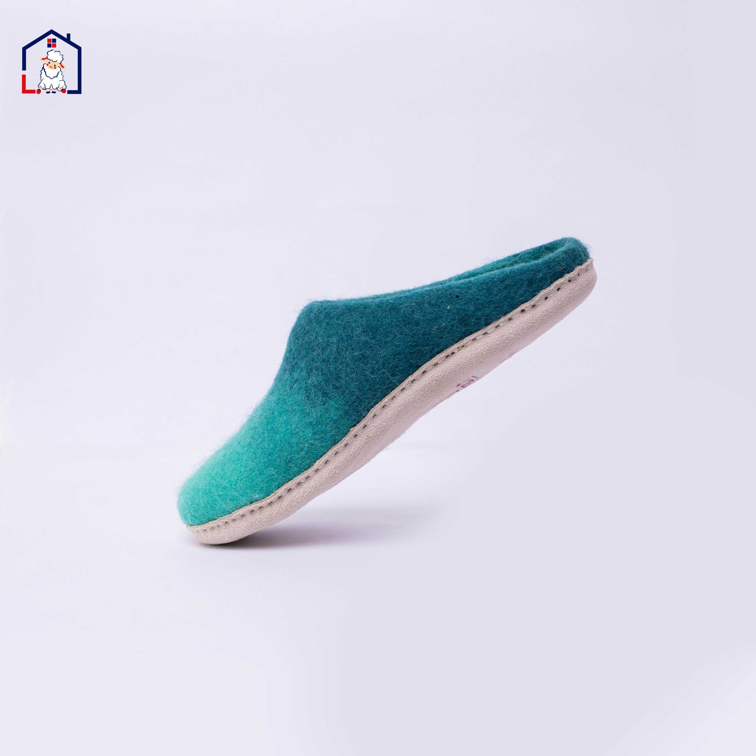 Gradient Felt Wool Slippers