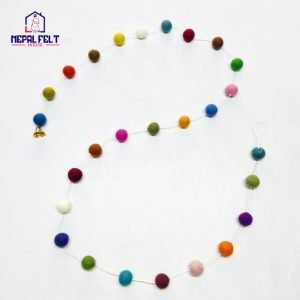 Colorful Felt Ball Garland