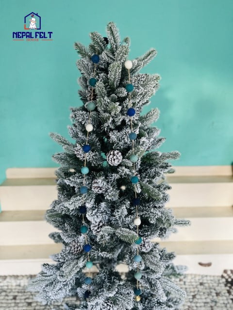 Blue Felt Ball Garland Wholesale