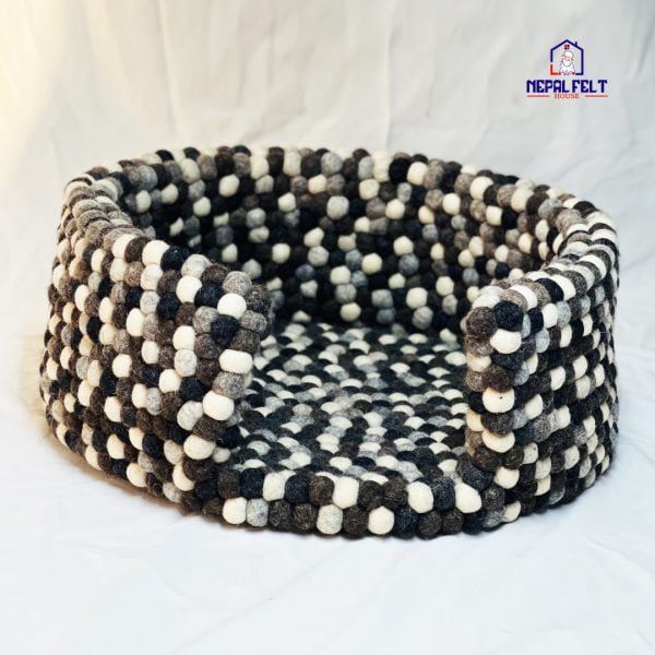 Natural Color Felt Dog Bed