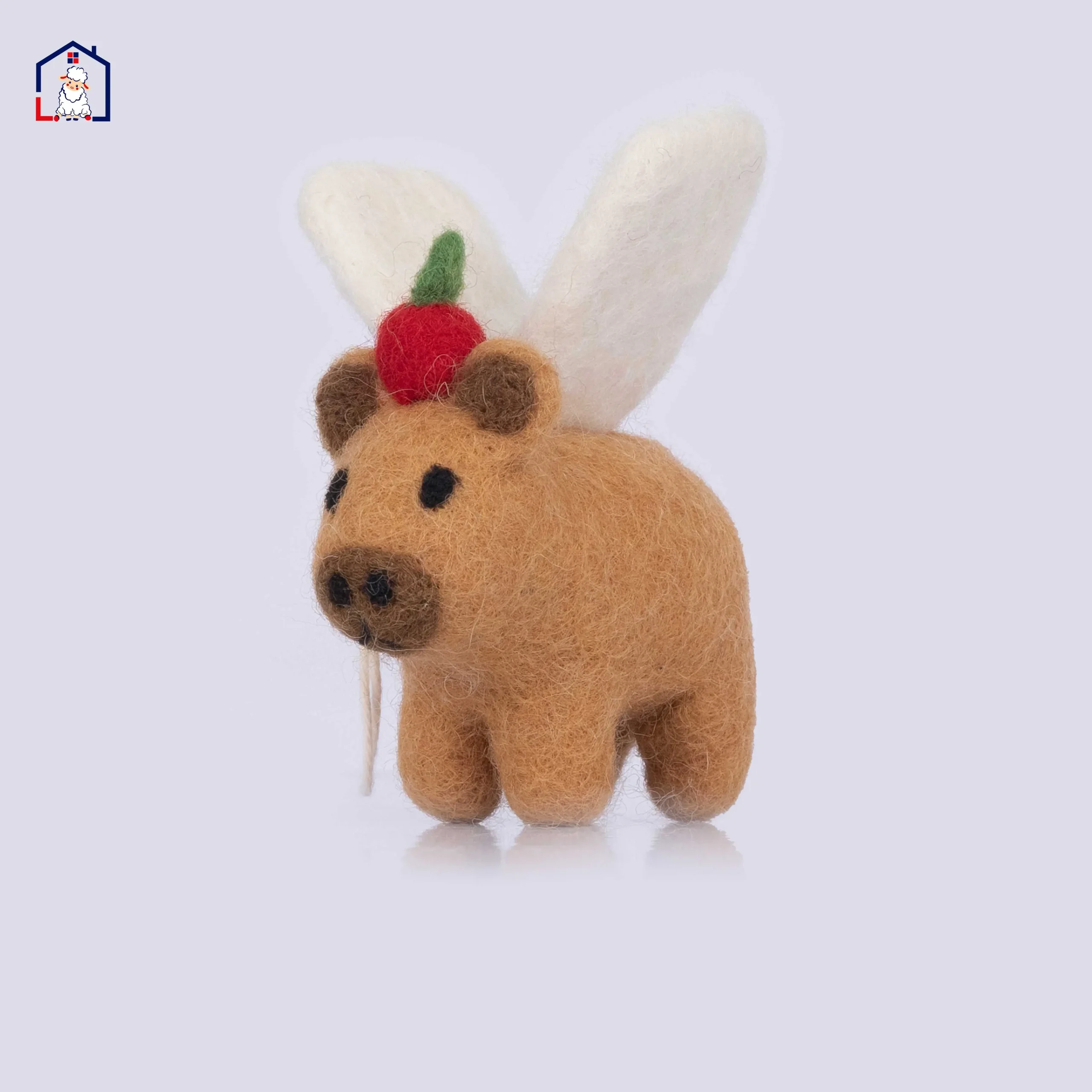 Felt Capybara Ornament